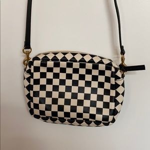Clare V. Checkered crossbody.